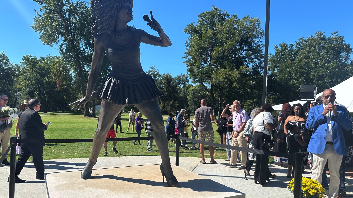 Statue of rock n’ roll queen Tina Turner unveiled