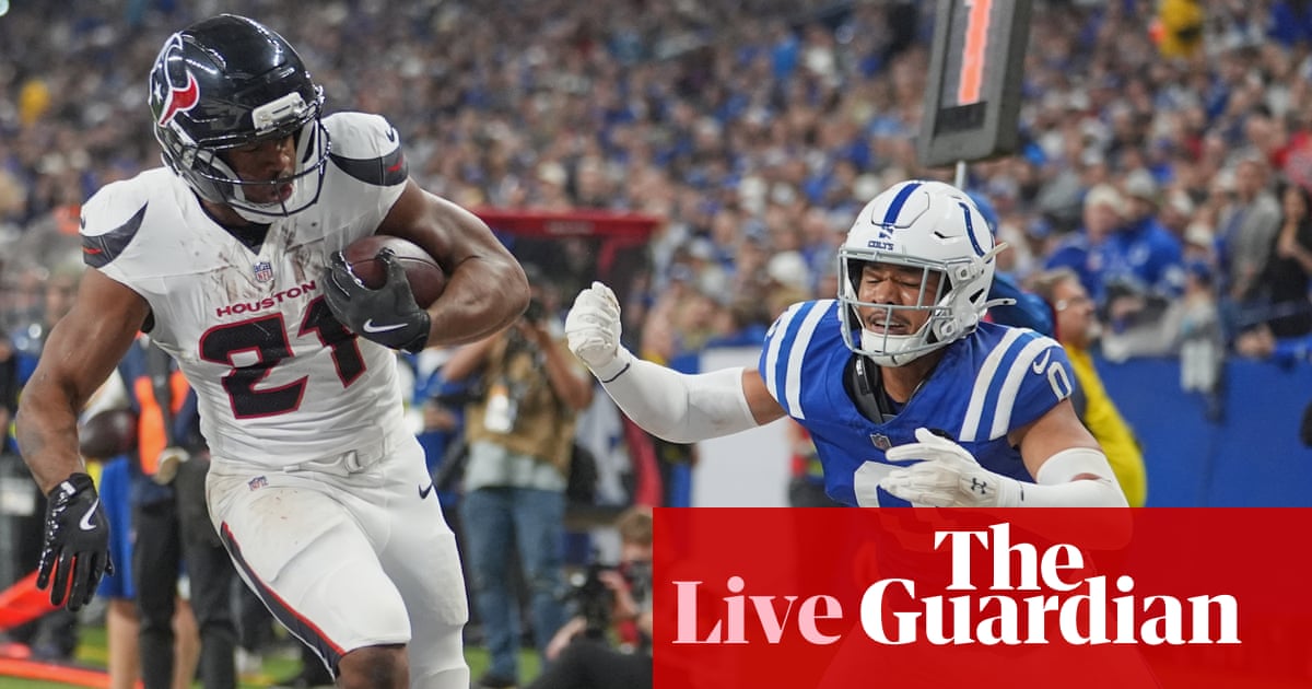 Rams v Panthers, Texans v Colts, Cardinals v Bucs and more: NFL week 13 – live | NFL